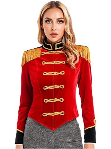 Lion Tamer Halloween Costume, Circus Ringmaster Costume, Circus Ringmaster, Ringmaster Costume, Victorian Jacket, Red Velvet Jacket, Ring Master, Fancy Dress Ball, Lion Tamer