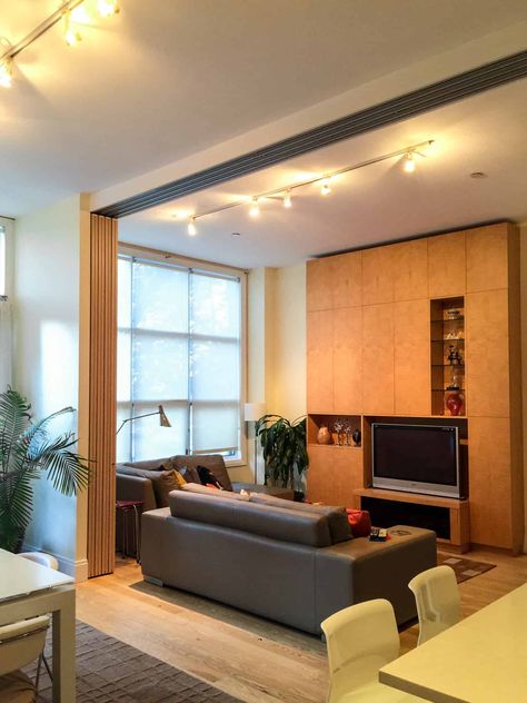 Living Room Divider | Sliding Walls, Doors, and Room Dividers | Raydoor Mid Modern House, Japanese Room Divider, Living Room Sliding Doors, Sliding Walls, Sliding Door Room Dividers, Doors Room, Stacking Doors, Wall Divider, Sliding Room Dividers