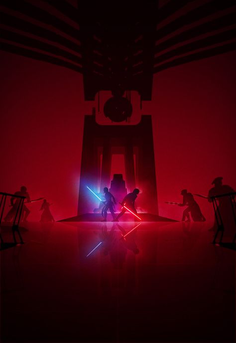 Movie Synopsis:  "Rey develops her newly discovered abilities with the guidance of Luke Skywalker, who is unsettled by the strength of her powers. Meanwhile, the Resistance prepares for battle with the First Order."    More Marko Manev AMPs:  Marko Manev    Artists Website:  http://www.markomanev.com Kylo Ren, Star Wars, Red, Art