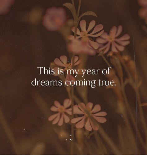 Repeat after me: This is MY year of dreams coming true! 💫✨ Let's manifest success, abundance, and all the wonderful things waiting to unfold. Believe it, claim it, and watch it happen! #DreamsComingTrue #ManifestingSuccess #NewYearGoals #BelieveInYourself #PositiveAffirmations #DreamBig #GoalSetting #AbundanceMindset #DreamChasers #ManifestationMagic #Empowerment #PositiveVibesOnly #ClaimYourDreams #DreamBelieveAchieve #Inspiration #Motivation #PersonalGrowth #DreamersJourney #ManifestYourD... This Is My Year Of Dreams Coming True, Manifest Success, Repeat After Me, New Year Goals, My Year, Abundance Mindset, Positive Vibes Only, Watch It, Dreams Come True