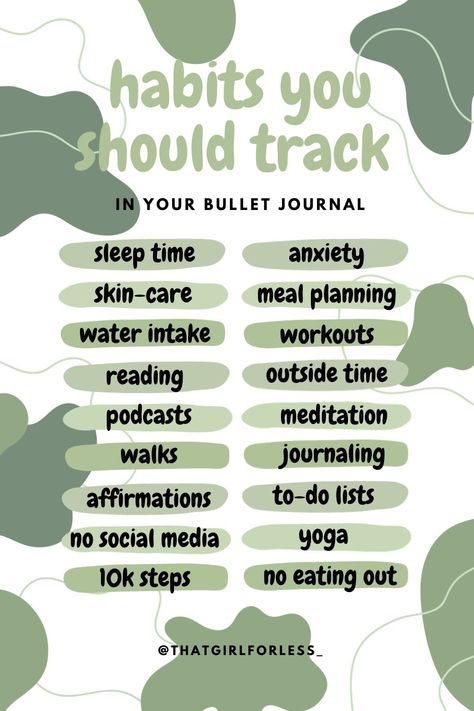 . 50+ habit tracker ideas for your bullet journal to help you reach your goals. Use this list to create a custom habit tracker that works for Productive Girl Era Aesthetic, Productive Girl Era, 2025 Habits, Goals For 2024 List, Productivity List, 2024 Habits, Productive Journal, Bullet Journal Goals, Productive Era