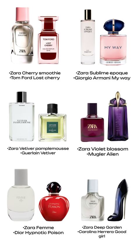 zara dupes profumi, profumi dupes, zara dupes, fragrances, famous parfume zara Zara Fragrance, La Rive Perfume, Perfume Hacks, Fragrances Perfume Woman, Diy Perfume, Perfume Body Spray, Perfume Collection Fragrance, La Rive, Perfume Scents