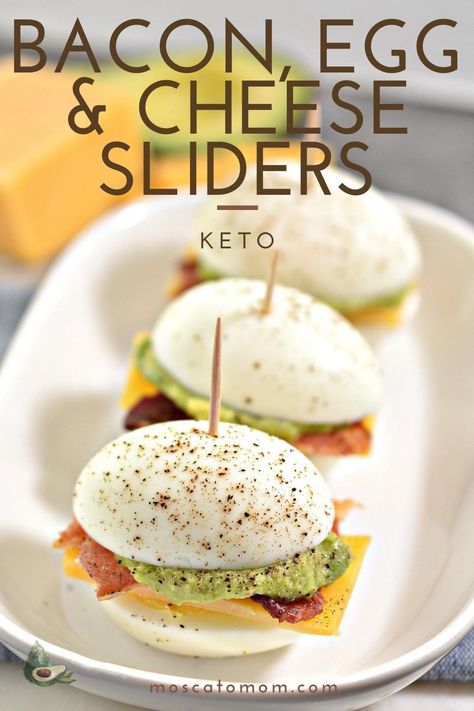 Keto Bacon, Cheese Sliders, Bacon Appetizers, Bacon Egg And Cheese, Egg And Cheese, Low Carb Appetizers, Homemade Guacamole, Perfect Keto, Keto Recipes Dinner