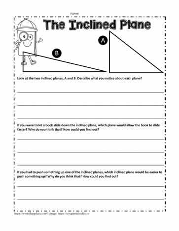 Inclined Plane Worksheet Inclined Plane Activities For Kids, Inclined Plane Simple Machines, Division Worksheets Grade 5, Simple Machines Unit, Simple Machines Activities, Urdu Stories For Kids, Inclined Plane, Pin Interest, 4th Grade Science