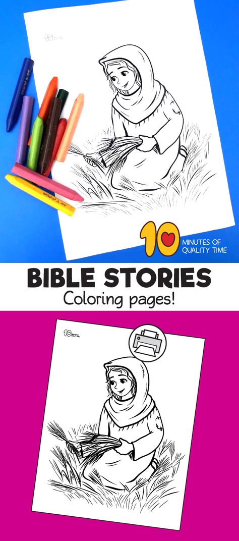 Ruth Bible Coloring Page, Ruth And Naomi Craft Preschool, Ruth And Naomi Craft, Ruth Coloring Page, Ruth And Naomi Activity, Ruth And Naomi Coloring Page, Ruth Bible Craft, Ruth Bible Verse, Ruth And Boaz Coloring Page