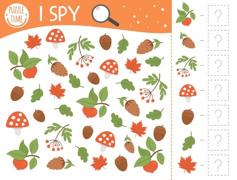 Spy Games For Kids, Plants Funny, Counting Activities Preschool, Activity For Preschool, Simple Thanksgiving, Counting Activity, All Planets, I Spy Games, Spy Games