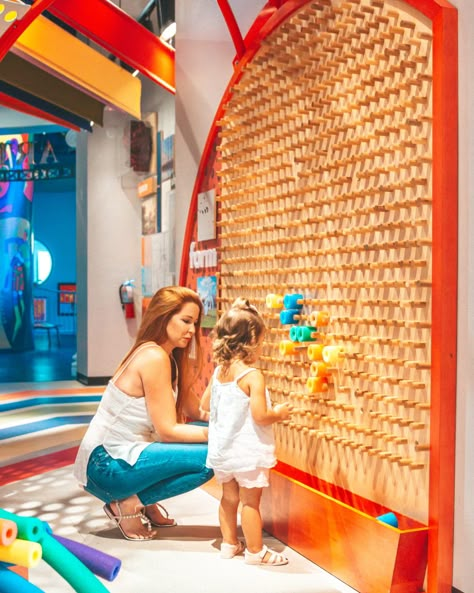 Museum Birthday Party, Childrens Museum Exhibits, Peg Wall, Colorful Rings, Kids Cafe, Kids Indoor Playground, Cabinet Medical, Sensory Room, Playroom Design