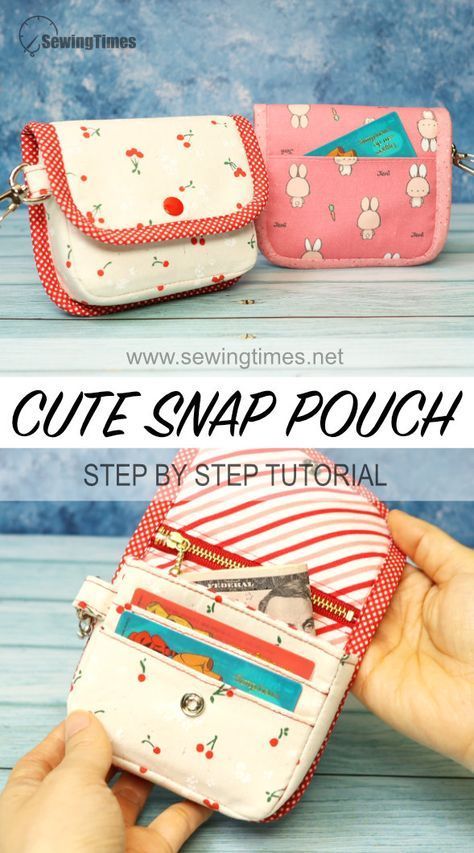 Diy Fabric Pouch, Patchwork Sewing Projects, Sew A Wallet, Sew Pouch, Sewing Wallet, Wallet Pattern Free, Diy Pouch No Zipper, Wallet Diy, Fabric Coin Purse