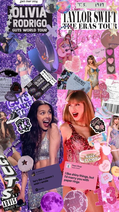 Mine- pls don’t repost! I love them both they are so talented x #gutsworldtour #erastour #oliviarodrigo #tayloralisonswift #lover Taylor Swfit, Travis Taylor, Olivia Lyrics, Taylor Swift Images, Olivia + Core + Aesthetic, Pink Wallpaper Girly, Taylor Swift Fan Club, Swift Facts, Estilo Taylor Swift