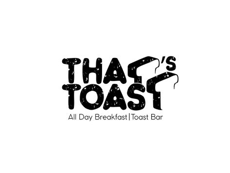 That's Toast by Kinda Ghannoum - @Dribbble #logo #toast #bruges Toast Graphic Design, Toast Logo Design, Toast Branding, Brother Logo, Dribbble Logo, Random Logo, Egg Logo, Restaurant Logos, Cake Fails