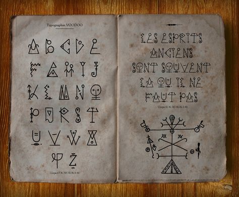 A work on a tribal typography called "Voodoo" Voodoo Alphabet, Afro Spirituality, African Voodoo, New Orleans Voodoo, Papa Legba, Esoteric Symbols, Roi Mage, Voodoo Hoodoo, World Religions