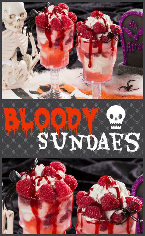 Halloween Sundae Bar, Halloween Ice Cream Sundae Bar, Spooky Foods, Substitute Ingredients, Halloween Recipes Drinks, Halloween Ice Cream, Monster Food, Soda Floats, Ice Cream Sundae Bar