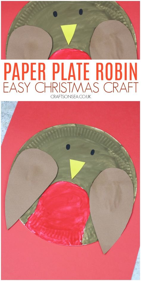 Robin Preschool Craft, Robin Crafts Preschool, Robin Crafts For Kids, Robin Craft, Birds Crafts, Autumn Preschool, Willow Crafts, Crafts For Kids Christmas, Xmas Animals