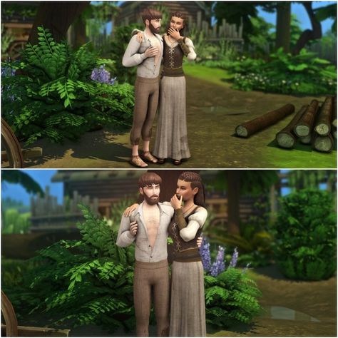 Medieval Travelers | Patreon Sims 4 Cc Medieval Clothes Male, Sims 4 Peasant, Ts4 Medieval Cc, Medieval Sims 4, Ts4 Medieval, Sims 4 Medieval, Medieval Peasant, Sims 4 Decades Challenge, Sims Medieval