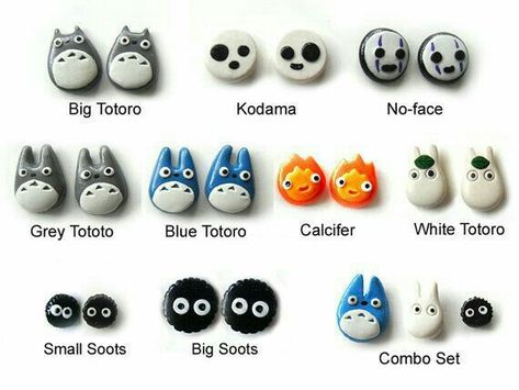 Totoro And Friends, Chibi Totoro, Fimo Kawaii, Crea Fimo, ดินปั้น Polymer Clay, Selling Handmade Items, Clay Diy Projects, Tanah Liat, Polymer Clay Jewelry Diy