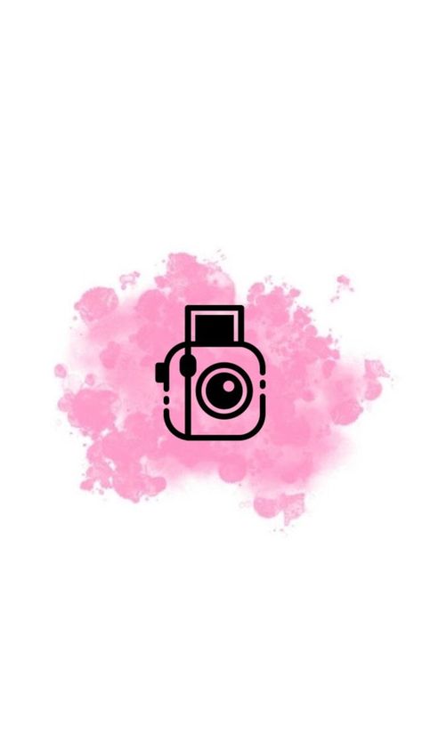 Instax Fb Logo Aesthetic, Highlights Captions, Fb Wallpaper, Instagram Symbols, Insta Highlights, Love Wallpapers Romantic, Insta Icon, Iphone Wallpaper App, Pink Instagram