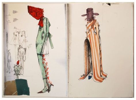 Antwerp Fashion, Fashion Sketchbook Inspiration, Sketchbook Layout, 포트폴리오 레이아웃, Fashion Illustration Collage, Speed Painting, Fashion Drawings, Fashionable Dress, Fashion Design Sketchbook