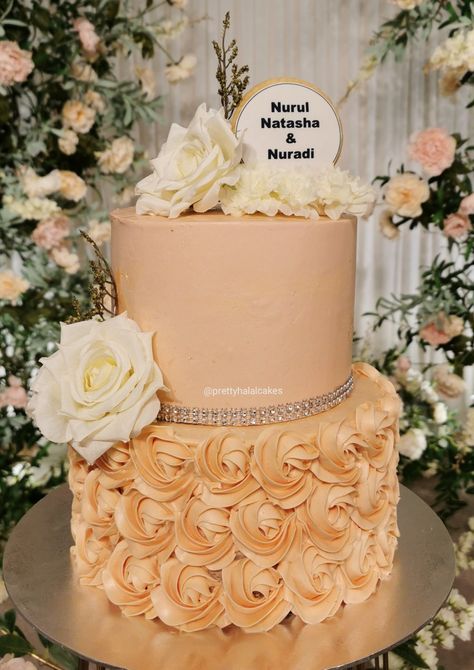 Peach Colour Cake, Peach Color Cake, Reception Cake, Elopement Party, 17 Birthday, 50th Cake, Pastel Cakes, 60th Birthday Cakes, Peach Cake