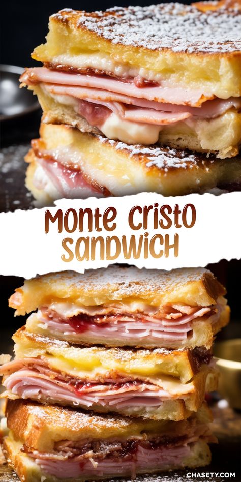 Monty Cristo Sandwich Sliders, Homemade Monte Cristo, Monte Christo Sandwiches, Monte Cristo Sandwich Sliders, Easy Monte Cristo Sandwich, Fried Monte Cristo Sandwich, Monty Cristo Sandwich, Best Monte Cristo Sandwich Recipe, Monty Cristo