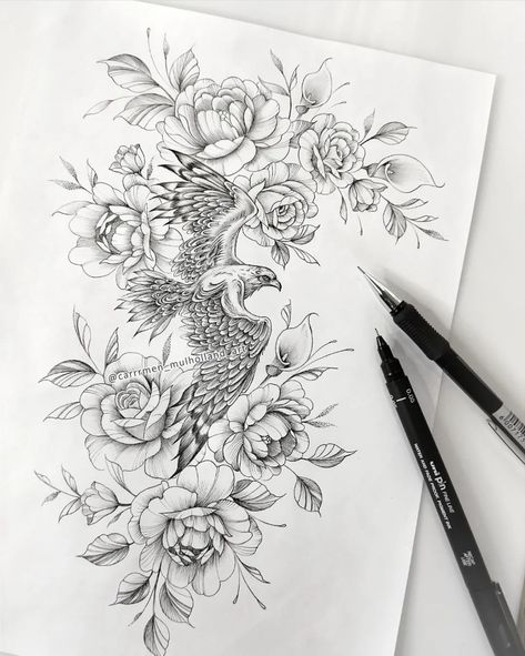 Calla Lilies Tattoo, Lilies Tattoo Design, Fine Line Illustration, Lilies Tattoo, Lily Tattoo Design, Fine Line Tattoo, Tasteful Tattoos, Eagle Tattoos, Flower Sleeve