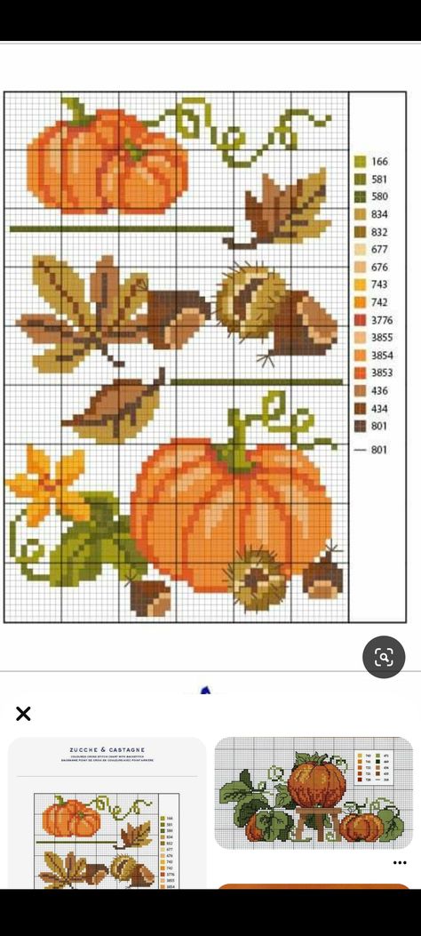 Pumpkin Cross Stitch Patterns, Cross Stitch Gallery, Cross Stitch Owl, Autumn Cross Stitch Patterns, Flower Chart, Pumpkin Cross Stitch, Fall Pumpkin Crafts, Fall Cross Stitch, Cross Stitch Fonts