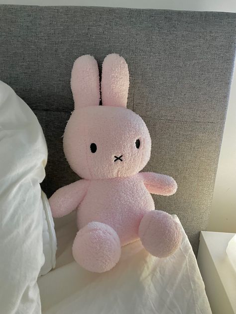 Miffy plush pink terry Miffy Pink, Miffy Aesthetic, Miffy Plush, Trendy Vest, Pink Core, Pink Life, Cute Stuffed Animals, Cute Little Things, Birthday Wishlist