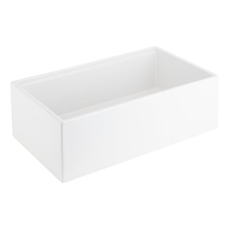 33" Brumfield Fireclay Farmhouse Sink - White, Pedestal Tub, Corner Toilet, Fireclay Farmhouse Sink, Console Sink, Acrylic Cabinets, Acrylic Tub, Sink Grid, Corner Sink, Basin Design