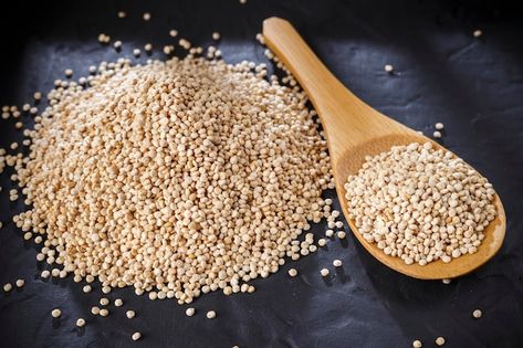 Black Seed, Premium Photo, Quinoa, Black Background, Black Backgrounds, Seeds, Tray, Stock Photos, Bowl