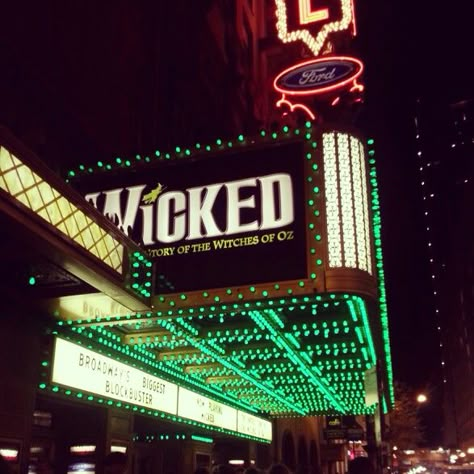 Wicked Musical Oriental Theatre Chicago Wicked Widget, Musical Theatre Widgets, Wicked The Musical Aesthetic, Musical Theater Aesthetic, Wicked Musical Aesthetic, Wicked Aesthetic Musical, Broadway Sign Aesthetic, Wicked Aesthetic, Wicked Musical Broadway