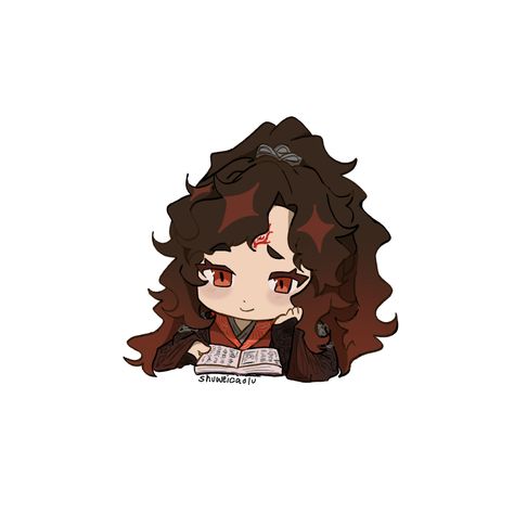 mxtx scum villian Chibi Luo Binghe, Mdzs Stickers, Mxtx Stickers, Svsss Chibi, Luo Binghe Icon, Like I Love You, Scum Villain's Self-saving System, Heaven's Official Blessing, Anime Ships