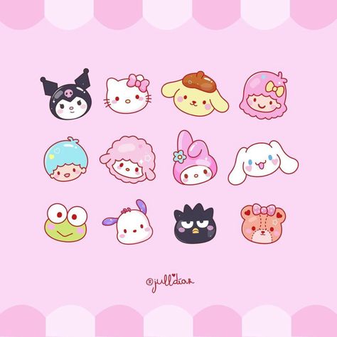 Iphone Wallpaper Kawaii, Hello Kitty Characters, Kitty Drawing, Wallpaper Doodle, Hello Kitty Drawing, Hello Kitty Art, Sanrio Wallpaper, Hello Kitty Iphone Wallpaper, Hello Kitty My Melody