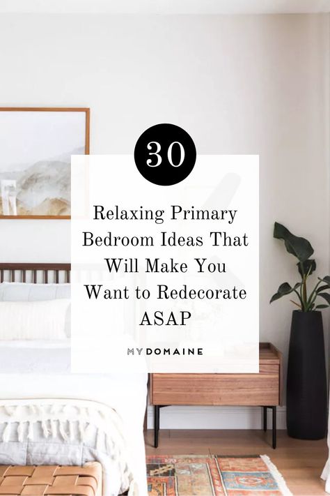 Primary Bedroom Seating Area, Bedroom Ideas Master Mismatched Furniture, Primary Bedroom Furniture Ideas, Simple Primary Bedroom Ideas, Primary Bedroom Ideas Cozy, Mismatched Furniture Bedroom, Mismatched Bedroom Furniture Ideas, Mismatched Nightstands Ideas, Primary Bedroom Ideas 2023