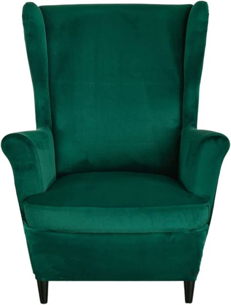 Amazon.com: NILUOH Wingback Chair Slipcovers, Thick Coral Velvet Wing Chair Covers Sofa Slipcover Wing Back Armchair Cover Furniture Protector for Living Room Keep Warm in Winter, Dark Green : Home & Kitchen Velvet Wing Chair, Wingback Chair Slipcovers, Wingback Chair Covers, Green Velvet Chair, Chair Covers Slipcover, Velvet Wingback Chair, Stretch Chair Covers, Wingback Armchair, Washable Sofa