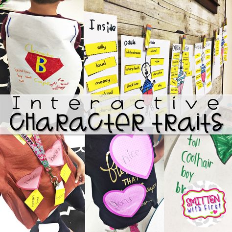 Charcter Traits, Character Traits For Kids, Character Trait Anchor Chart, Character Trait Lessons, Teaching Character Traits, Character Traits Activities, 2nd Grade Activities, Teaching Character, Classroom Tour