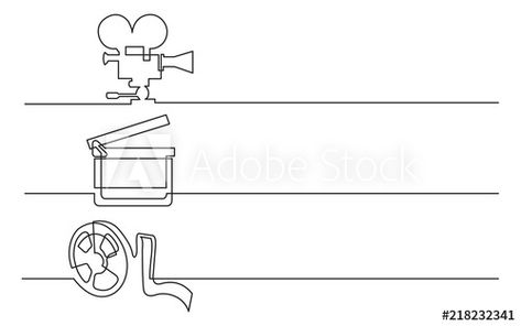 Arch Portfolio, Clap Board, Drawing Icons, Book Drawings, Cartoon Ideas, Film Projector, Film Tape, Camera Tattoo, Paint Vector