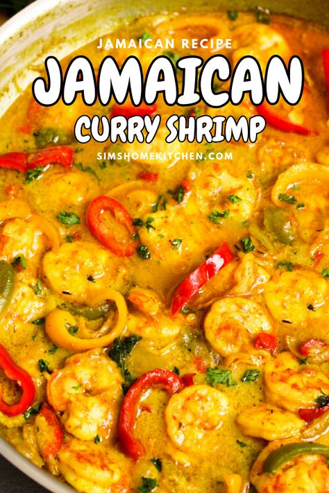 Jamaican Curry Shrimp Shrimp With Curry Sauce, Coconut Curry Shrimp Jamaican, Shrimp Yellow Curry, Curried Shrimp And Rice, Shrimp Recipes Curry, Curried Shrimp Recipes, Curry Shrimp Recipe Jamaican, Jamaican Shrimp Curry, Curry Shrimp And Potatoes