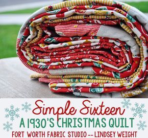 Fort Worth Fabric Studio: Simple Sixteen Free Quilt Pattern Easy Christmas Quilt Patterns For Beginners, Christmas Quilt Patterns Free, Easy Christmas Quilt Patterns, Quilts Christmas, Christmas Quilting Projects, Christmas Quilt Blocks, Christmas Quilt Patterns, Classic Quilts, Scrap Quilt Patterns