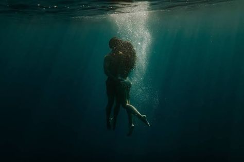 Underwater Kiss, Shape Of Water, Aquarius Aesthetic, Couple Poses Drawing, Rainy Street, Dark Hedges, The Shape Of Water, Poses Drawing, Village Girl