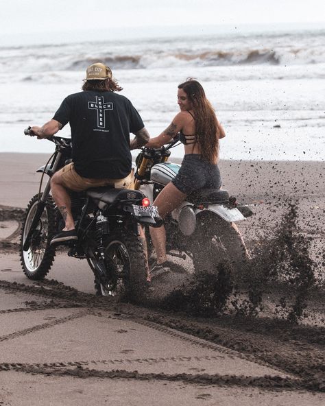 Riding custom Deus motorcycles on the beach in Bali with my love. Ride Motorcycle, Biker Aesthetic, Inspirational Life Photos, Motorcycle Garage, Moto Bike, Curly Bob Hairstyles, Pinterest Hashtags, Significant Other, New Era