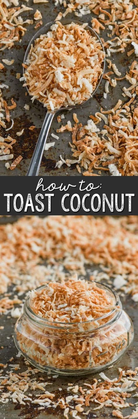 It is so easy to toast coconut! Make this toasted coconut flakes recipe over and over! What To Do With Fresh Coconut, Toasting Coconut, How To Toast Coconut, Coconut Flakes Recipe, Toast Coconut, Pilsbury Recipes, Flake Recipes, Pina Colada Cake, Favorite Pie Recipes