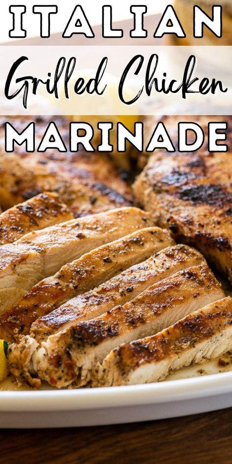 All you need is a handful of ingredients to make this super easy Italian Grilled Chicken Marinade. The flavor is zippy and robust with the perfect punch of spice. Chicken Marinade For The Grill, Italian Grilled Chicken, Marinade For Chicken, Endive Salad, Grilled Chicken Tacos, Grilled Chicken Marinade, Italian Grill, Easy Marinades, Chicken Marinade Recipes