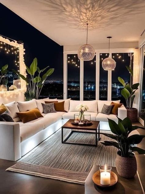 Future Apartment Decor, Apartment Balcony Decorating, Apartment Decor Inspiration, Home Design Living Room, Decor Home Living Room, Living Room Decor Apartment, Living Room Inspo, Balcony Decor, A Living Room