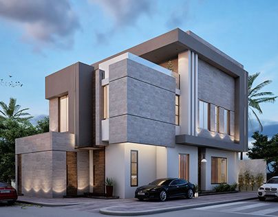 Check out new work on my @Behance profile: "modern villa in Saudi Arabia ,Riyadh" http://be.net/gallery/90559173/modern-villa-in-Saudi-Arabia-Riyadh Villa Facade Design, 3d Elevation Design, Saudi Arabia Riyadh, Luxury Houses Entrance, Home Designs Exterior, 3d Elevation, Bungalow Exterior, Best Modern House Design, Building Elevation