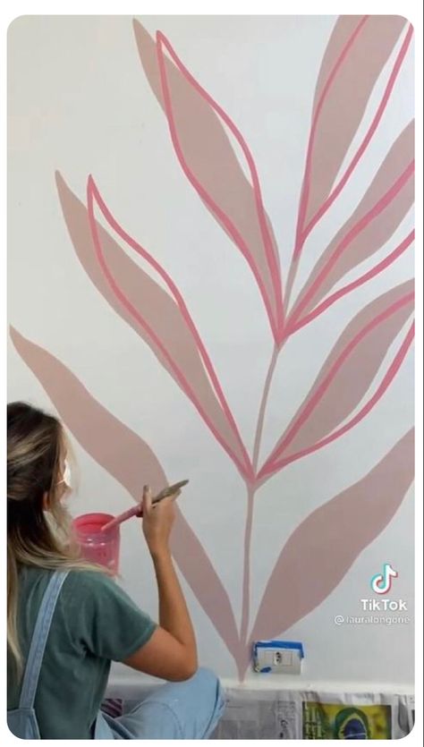 Wall Murals Diy, Diy Wall Painting, Wall Painting Decor, Wall Paint Designs, Video Wall, Art Video, Mural Wall Art, Mural Art, Ideas Home