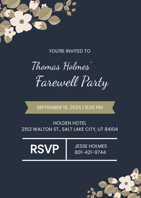 Farewell Party Invitation Card Template College Freshers Party Invitation Card, Farewell Party Invitations Templates, Farewell Party Invitation Card, Farewell Invitation Template, Farewell Invitation Card, School Farewell, Farewell Invitation, Invitation Card Format, Farewell Party Invitations