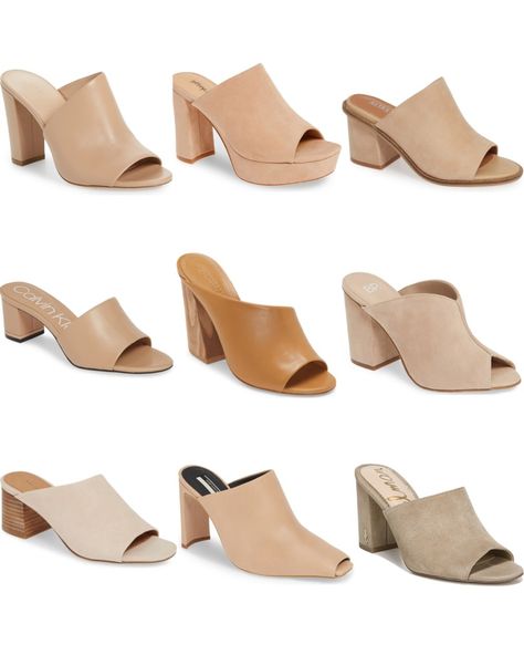 Mules Shoes Outfit Fall, Mules Shoes Outfit, Mule Shoes Outfit, Spring Summer Shoes, Glamourous Heels, Trendy High Heels, Staple Shoes, Fashion Shoes Boots, Mule Shoes