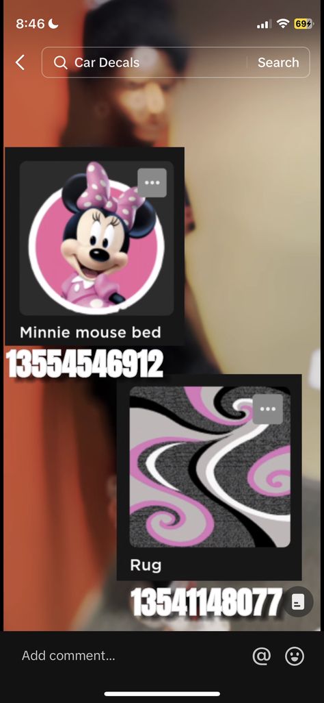 Minnie Mouse Codes Berry Ave, Minnie Mouse Berry Avenue Codes, Bloxburg Minnie Mouse Room, Minnie Mouse Codes For Bloxburg, Bloxburg Minnie Mouse Codes, Mickey Mouse Decal Codes Bloxburg, Kids Room Bloxburg Ideas, Bloxburg Minnie Mouse Decals, Minnie Mouse Decal Codes Bloxburg