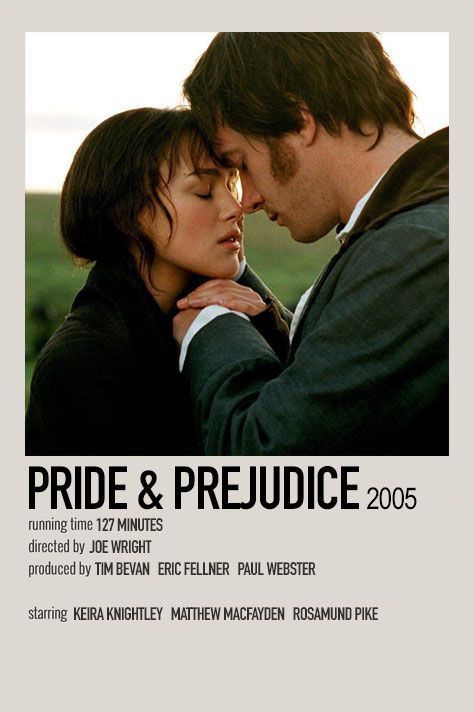 Pride And Prejudice Polaroid Poster, Movie Polaroids, Film Romance, Foto Muro Collage, Minimal Posters, Films To Watch, Film Polaroid, Tv Posters, Posters Minimalist