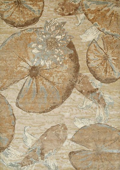 Lily Pad in Duckegg Rug - Jenny Jones Rugs Jenny Jones, Designer Rugs, Lotus Flowers, The Lotus, Bamboo Silk, Organic Design, Soft Rug, Contemporary Rugs, Lily Pads