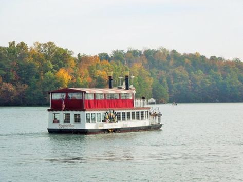 Enjoy A Private Dinner Cruise On Smith Mountain Lake With Virginia Dare Cruises And Marina Smith Mountain Lake, Blue Ridge Mountain, Private Dinner, Nantucket Style, Mountain Backdrop, Virginia Travel, Virginia Is For Lovers, Lake Trip, Dinner Cruise